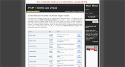 Desktop Screenshot of mgmticketslasvegas.com